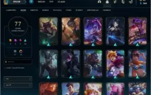 Irelia Edição Prestigio Platina 4 77 skins + 4 Prestigios
