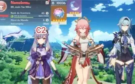 AR 45 Yae Miko + Eula + Keqing C2 + Amos + Atlas + Gemas