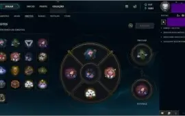 Conta Ouro 5 com borda prata mas 112 skins