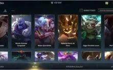 Conta Wild rift com 13 skins e 40 campeÃµes