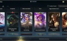 Conta Wild rift com 13 skins e 40 campeÃµes