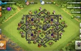 CONTA CLASH OF CLANS CV9 80% FULL