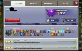CONTA CLASH OF CLANS CV9 80% FULL