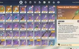 Genshin impact - ⭐9 peronagens 5 estrelas + 3 armas⭐