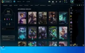 várias skins e cromas do Zed