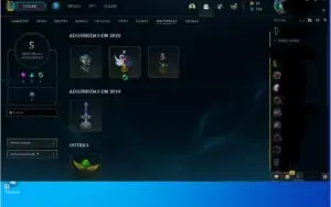 várias skins e cromas do Zed