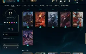 Bronze 2 com 95 Champs e 37 Skins ( MONO ADC )