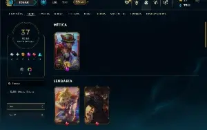 Bronze 2 com 95 Champs e 37 Skins ( MONO ADC )