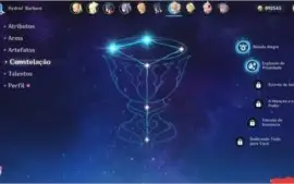 Conta Genshin Impact AR41 - 12 Heróis contando os iniciais