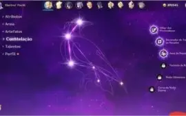 Conta Genshin Impact AR41 - 12 Heróis contando os iniciais