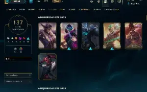 conta de LOL FUll champs , 139 SKin , FULL ACESSO
