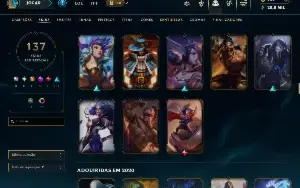 conta de LOL FUll champs , 139 SKin , FULL ACESSO