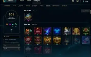 Conta League Of Legends / 20 Skins / Prata I / 113 Champs