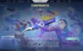 Valorant Gold 2, 9 Skins! Faca Jett e Butterfly
