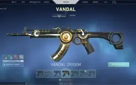 Valorant Gold 2, 9 Skins! Faca Jett e Butterfly