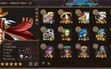 Vendo conta Grand Line Adventures (GLA) (Luffy 5* Doffy 3*)