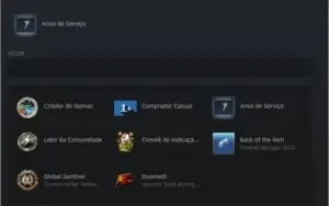 CONTA STEAM 7 ANOS [CS PRIME - AGUIA2 E TODAS AS INSIGNIAS]