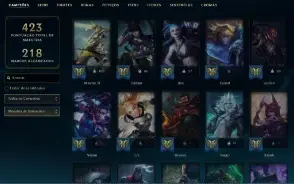 Conta Gold 4 Com Todos Os Campeões E Mais De 300 Skins