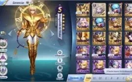 SAINT SEIYA AWAKENING - COM 1550 GEMAS AVANÇADAS E LIVROS