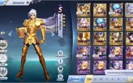 SAINT SEIYA AWAKENING - COM 1550 GEMAS AVANÇADAS E LIVROS