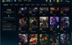 Conta prata 4 com 56 Champs e 29 Skins