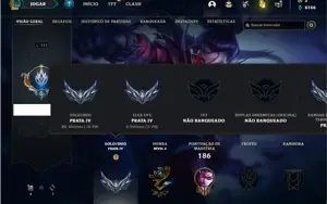 Conta prata 4 com 56 Champs e 29 Skins