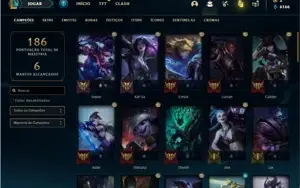 Conta prata 4 com 56 Champs e 29 Skins