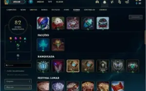 Conta de lol rara com skin rammus rei!