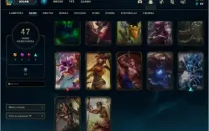 Conta de lol rara com skin rammus rei!
