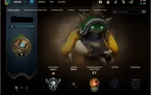 Conta de lol rara com skin rammus rei!