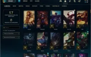 Conta de lol rara com skin rammus rei!