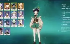 CONTA AR43 TOP GENSHIN KLEE, MONA, KEQUING E VENTI A ARMA PC