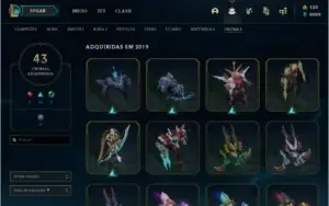 CONTA DE LOL COM SKINS VITORIOSAS DESDE A SEASON 2.