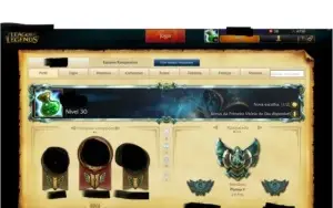 CONTA LEAGUF OF LEGENDS PLAT V