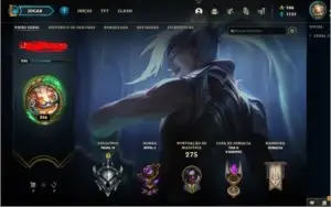 Conta lol nivel 246 60 skins