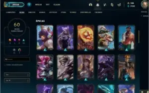 Conta lol nivel 246 60 skins