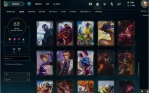 Conta lol nivel 246 60 skins
