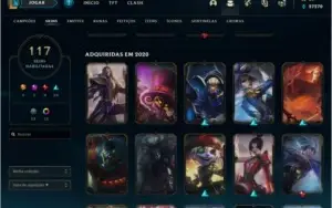 CONTA DE LOL DIAMANTE 1 TODOS CHAMPS 117 SKINS