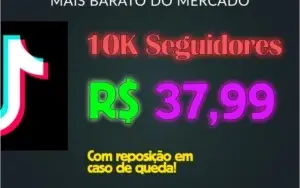 500 Seguidores Tik Tok por R$ 3,99 ! Entrega Rápida e Segura