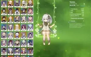AR57 - 12 CHARS 5* - NAHIDA C1, CYNO, KAZUHA, YELAN, ITTO
