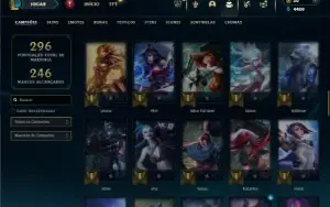 Ferro 2 com 80 Champs e 30 Skins
