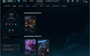 conta lol platina 4