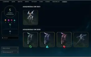 Conta Ex Mestre e 2 emote de Grão Mestre