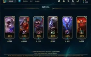 Conta Ouro 3 com 3 Skins e 22 Champs ( Sem email confirmado
