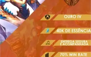 CONTA LOL - G4 ( 70% WR / EMAIL N VERIF / 40K DE E.A)