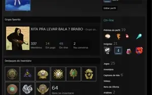 CONTA STEAM CS GO COM MEDALHAS RARAS