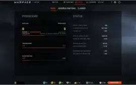 Conta  WarFace Patente 57