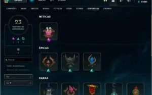 Conta League Of Legends  LVL 255 c/ Todos os campeões