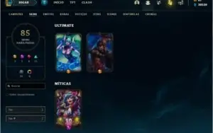 Conta League Of Legends  LVL 255 c/ Todos os campeões
