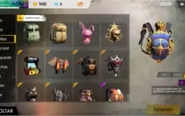 Conta de Free fire gemada LV 52